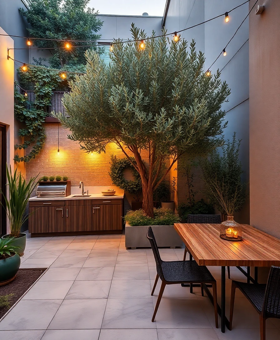 Modern courtyard garden