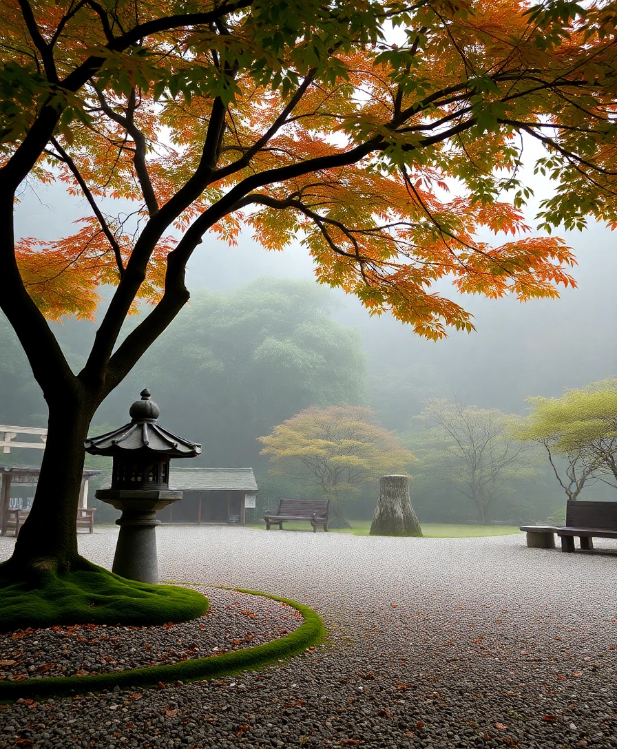 Japanese inspired garden